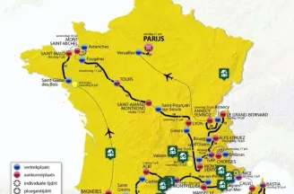 Routeschema Tour de France