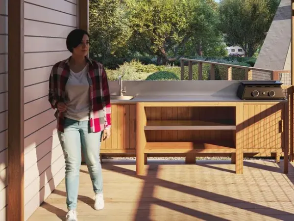 De buitenkeuken van de Roan Premium Lounge.