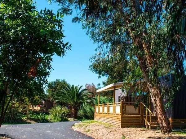 De Supreme stacaravan met 2 badkamers op Roan camping Arinella Bianca.