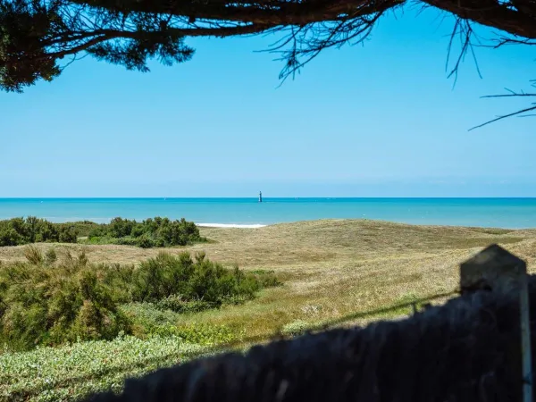 Zeeuitzicht dichtbij Roan camping La Dune Des Sables.