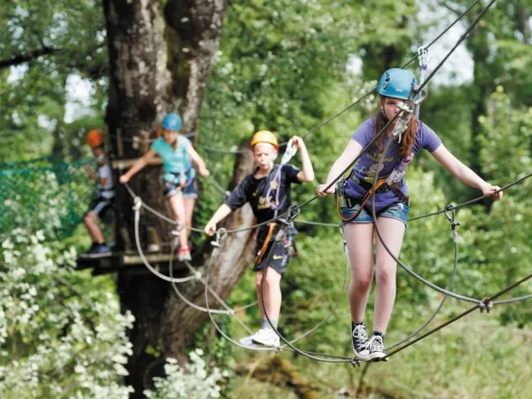 Klimbos bij Roan camping de Bonnal.