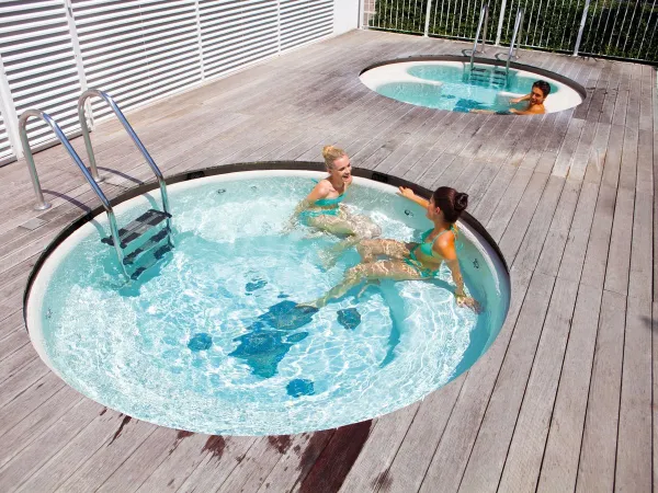 Bubbelbaden op Roan camping Union Lido Mare.