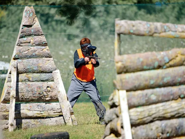 Paintballen om de omgeving van Roan camping Polari.