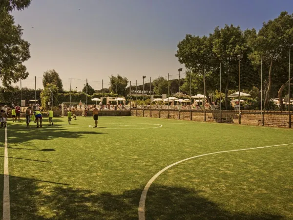 Voetbalveld op Roan hu Fabulous village.