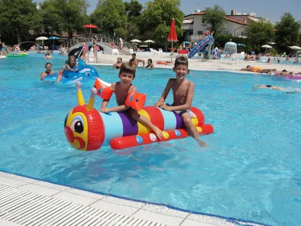 Waterpret op Roan camping Turistico.