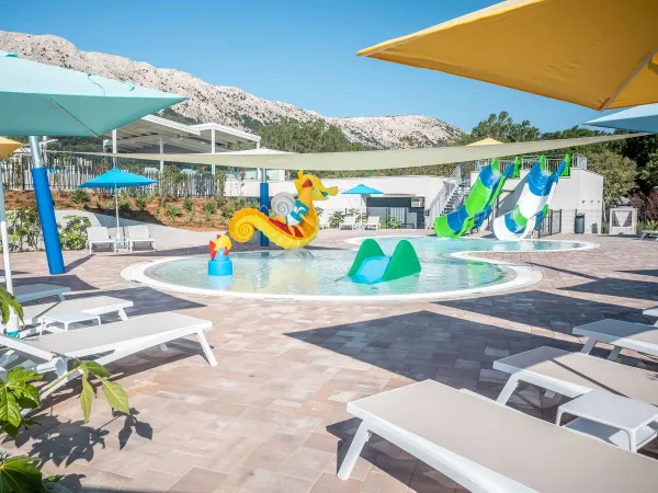 Kinderbad op Roan camping Baška Camping Resort.