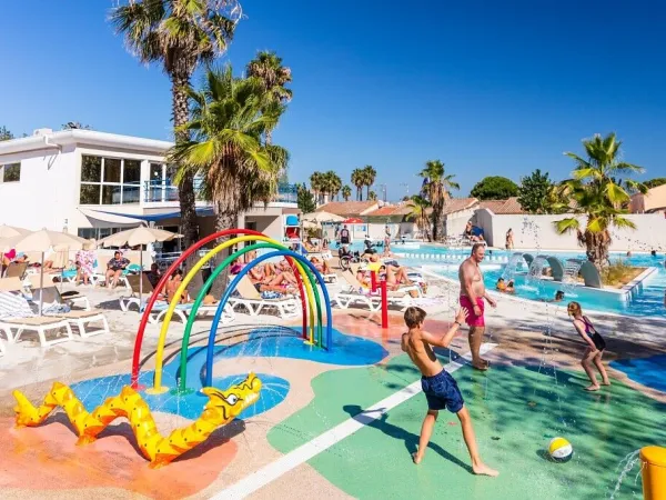 Klein spraypark op Roan camping Le Napoléon.