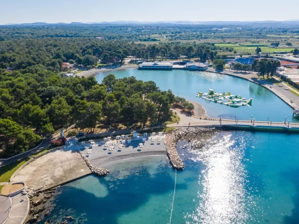 Meren bij Roan camping Stella Maris.