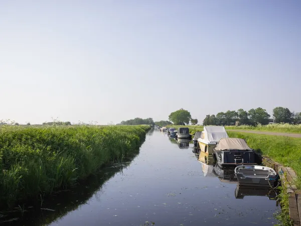 Verbinding naar het Slotermeer vanaf Roan camping Marvilla Parks Friese Meren.