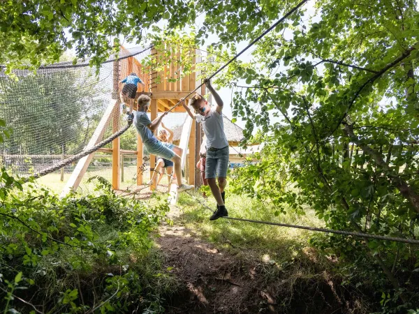 Avonturenpad in het Modderfort op Roan camping De Twee Bruggen.