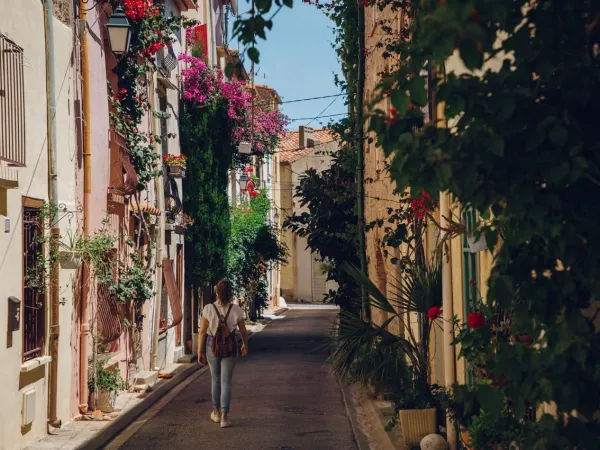 Straat in de stad Perpignon.