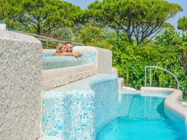 Bubbelbad op Roan camping Union Lido Mare.