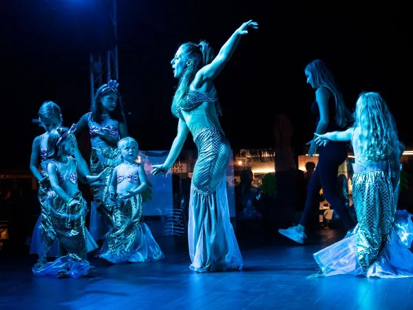 Avond show op Roan camping hu Park Albatros village.