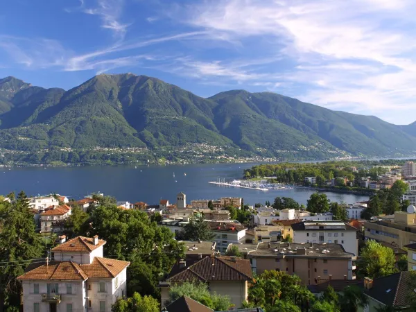 Het gebied Ticino in de buurt van Roan camping Lido Verbano.