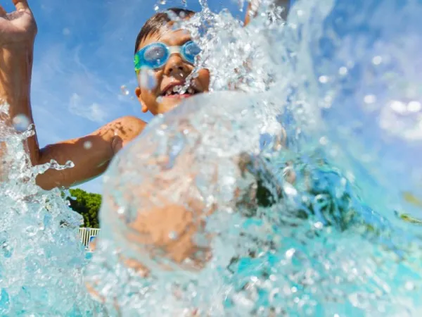 Waterpret bij Roan camping Orbetello.