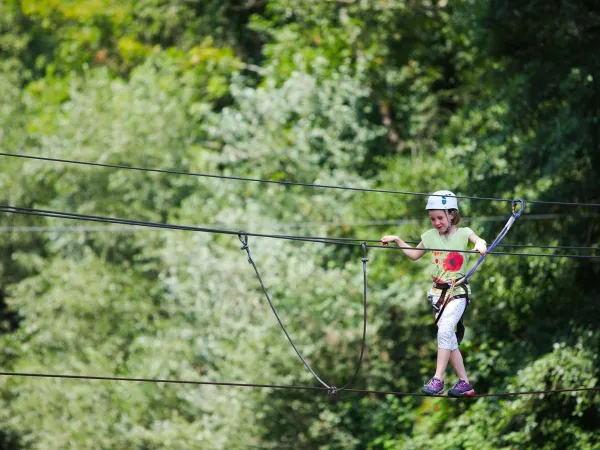 Klimbos bij Roan camping de Bonnal.