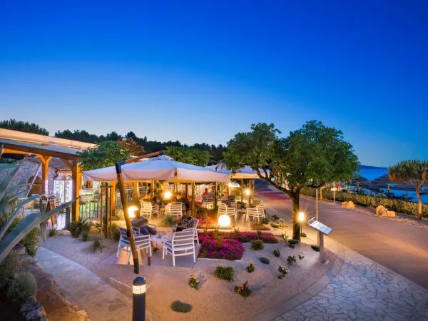 De bar op Roan camping Krk Camping Resort.