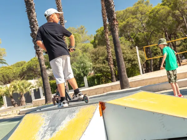 Skate baan bij Roan camping La Baume.