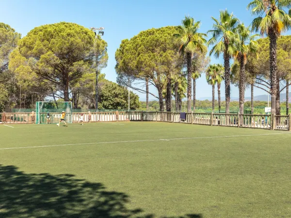 Voetbalveld bij Roan camping La Baume.