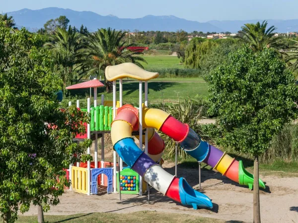 Speeltuin bij Roan camping Soleil Méditerranée.