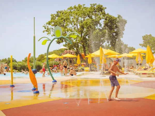 Spraypark op Roan camping Lanterna.