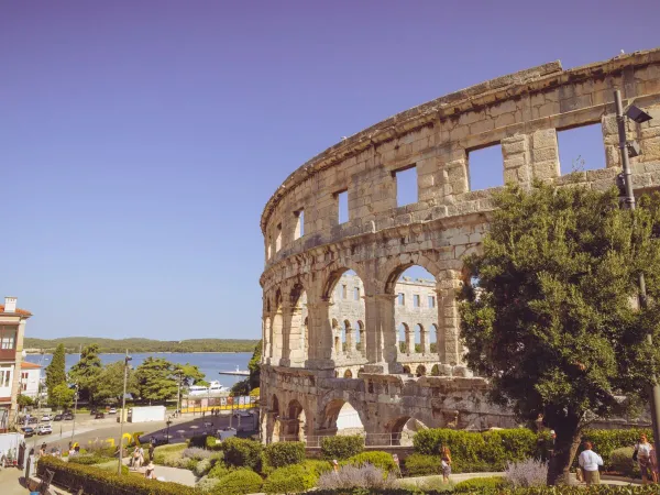 De stad Pula, Kroatië.