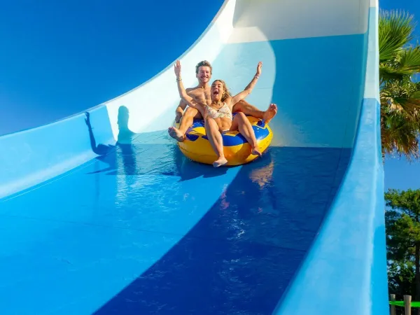 Spectaculaire glijbaan bij Roan camping Atlantic Club Montalivet.