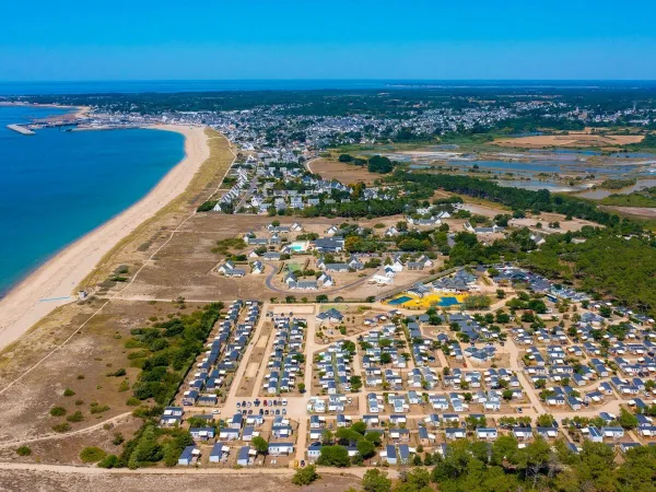 Overzicht van Roan camping Les Chardons Bleus de la Turballe.