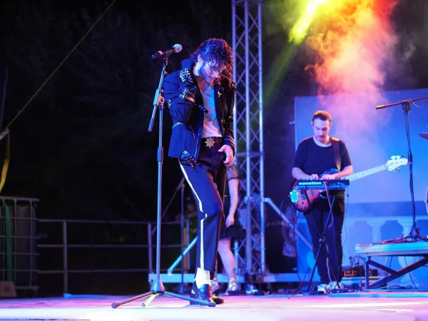 Avondshow bij Roan camping Union Lido Mare.