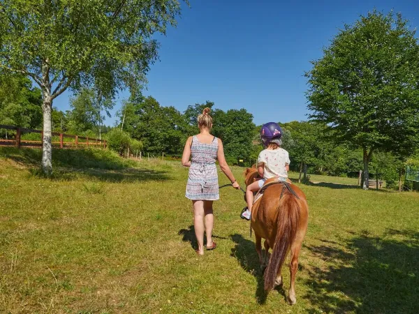 Paardrijden op Roan camping Le Ty Nadan.