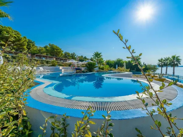 Zwembad op Roan camping Amadria Park Trogir.