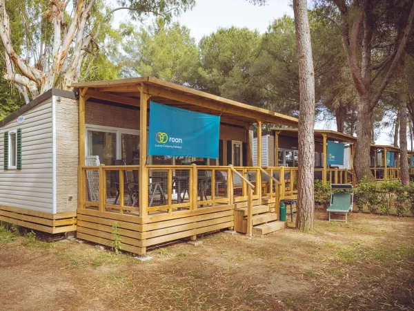 Premium Lounge stacaravans op Roan camping Le Capanne.