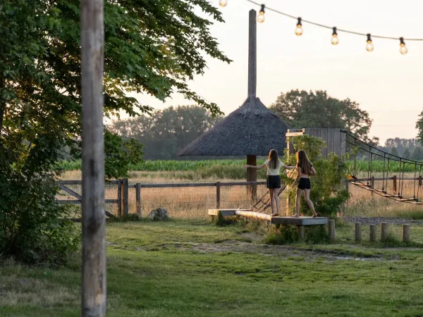 Klim parcours op Roan camping De Twee Bruggen.