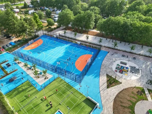 Sportzone sinds 2024 op Roan camping Valkanela