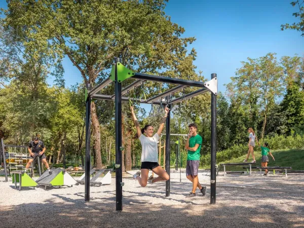 Nieuw gedeelte sportzone 2025 op Roan camping Valkanela.