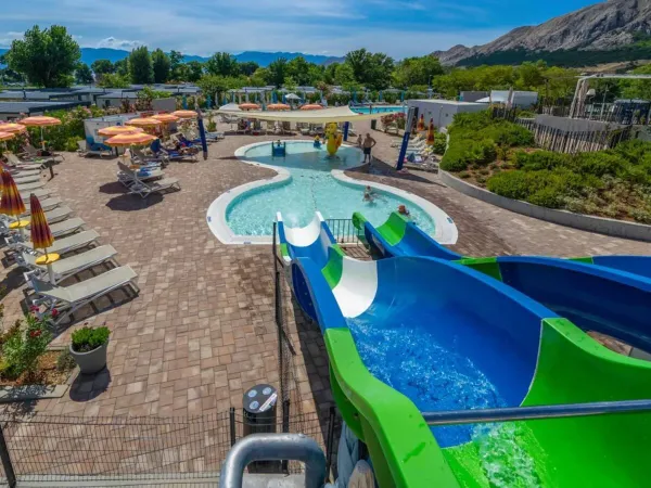 Glijbanen op Roan camping Baška Beach Resort