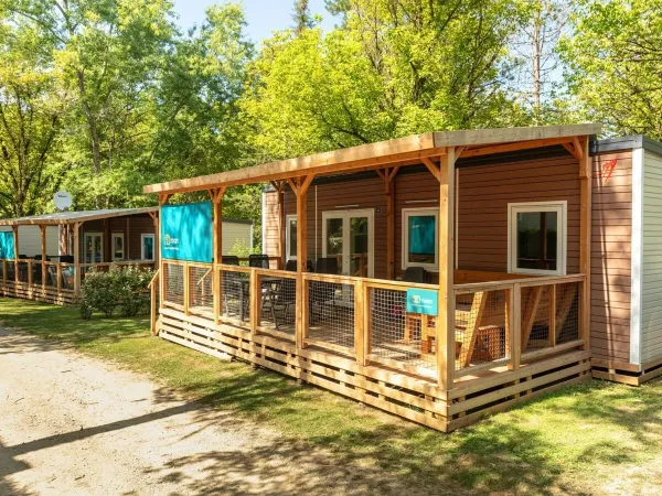 De Premium Lounge op Roan camping Château de Fonrives.
