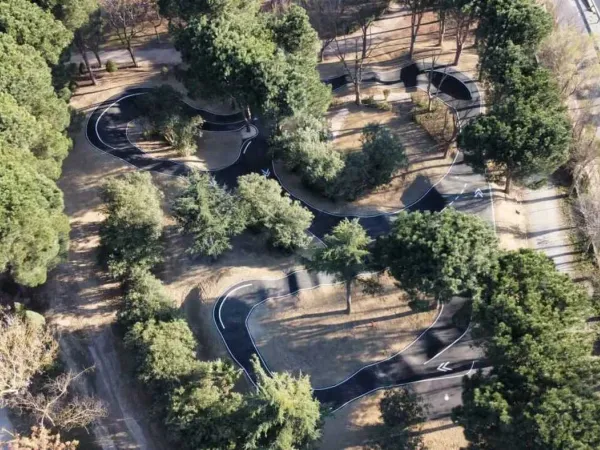 Pumptrackbaan op Roan camping Atlantic club Montalivet.