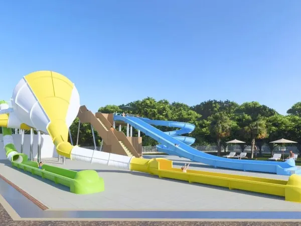 Nieuwe waterglijbanen op Roan camping Vilanova Park (vanaf begin juli 2025).