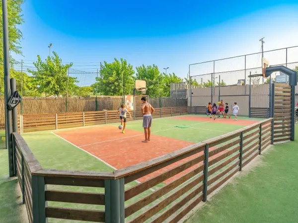 Voetbalveld op Roan campin gCaballo de Mar.