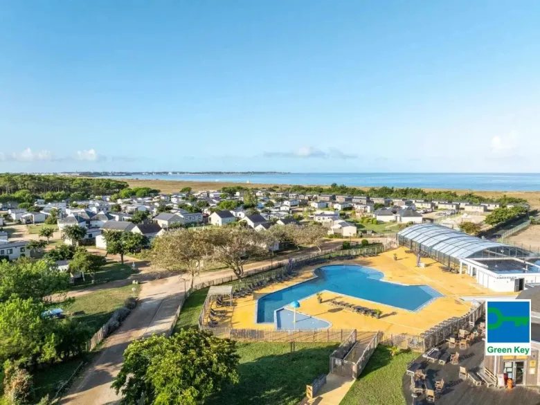 Overzichtsfoto van Roan camping Les Chardons Bleus de la Turballe.