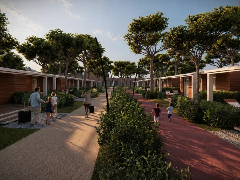 AI gegenereerde afbeelding: Accommodaties Roan Camping Delta Open Air Resort.