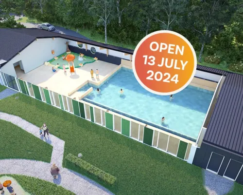 Het nieuwe zwembad op Roan camping  Marvilla Parks Kaatsheuvel