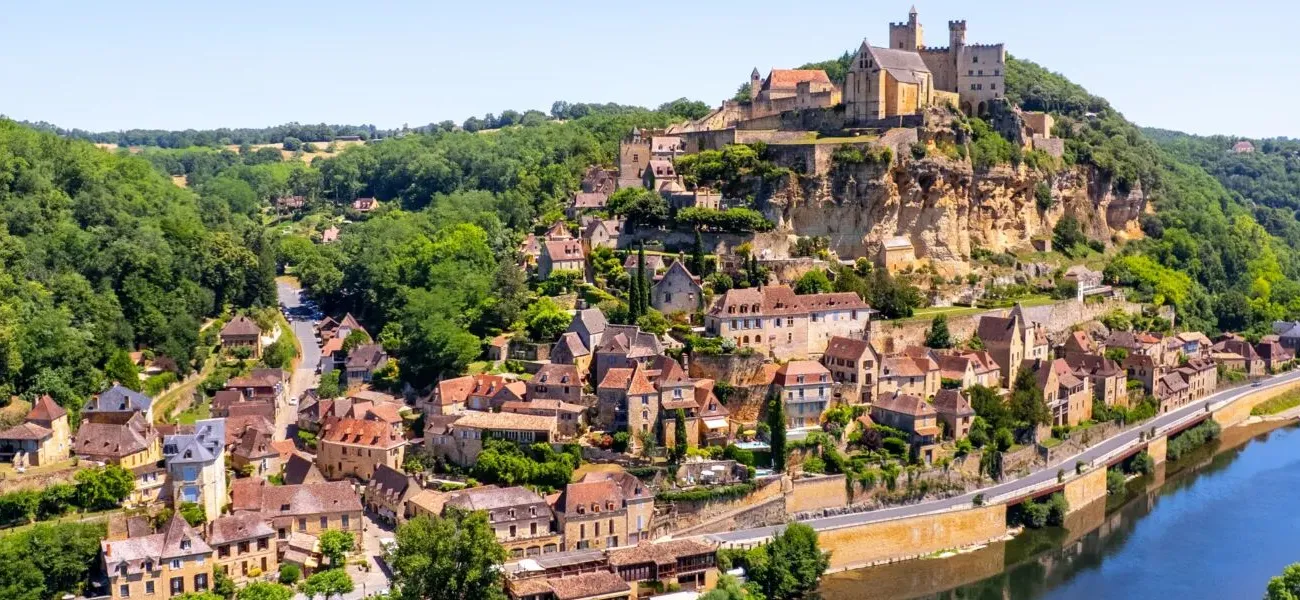 Overzichtsfoto van de regio Dordogne in Frankrijk.
