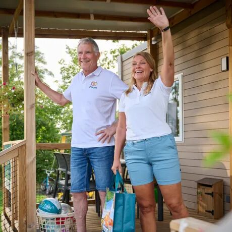 Eigen Roan medewerkers op de camping